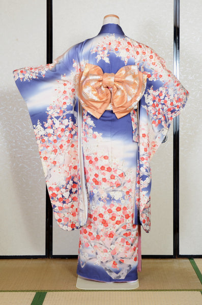 Long-sleeved kimono 6 items set / Furisode / FK#2-158