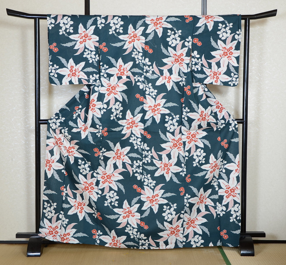 Japanese yukata kimono/ Plus size / P #434 /4L