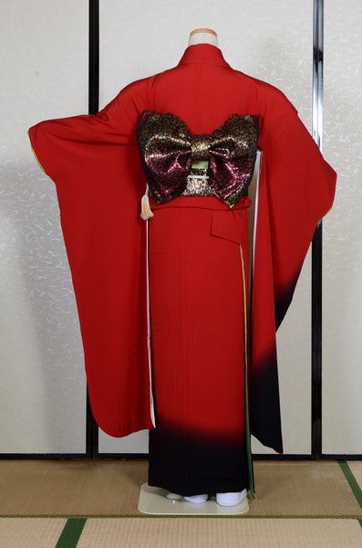 Long-sleeved kimono 6 items set / Furisode / FK#2-320