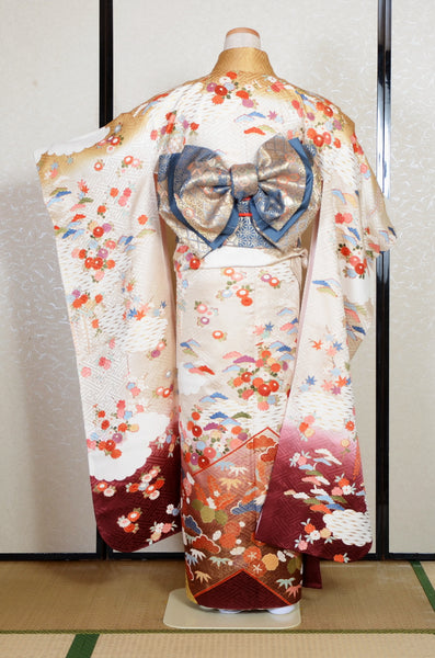 Long-sleeved kimono 6 items set / Furisode / FK#2-283