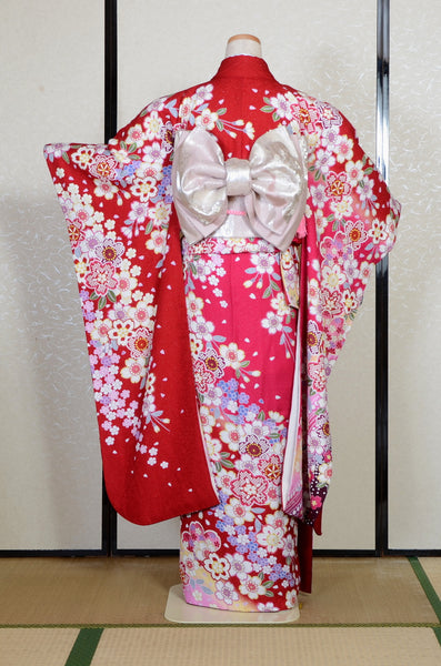 Long-sleeved kimono 6 items set / Furisode / FK#2-318