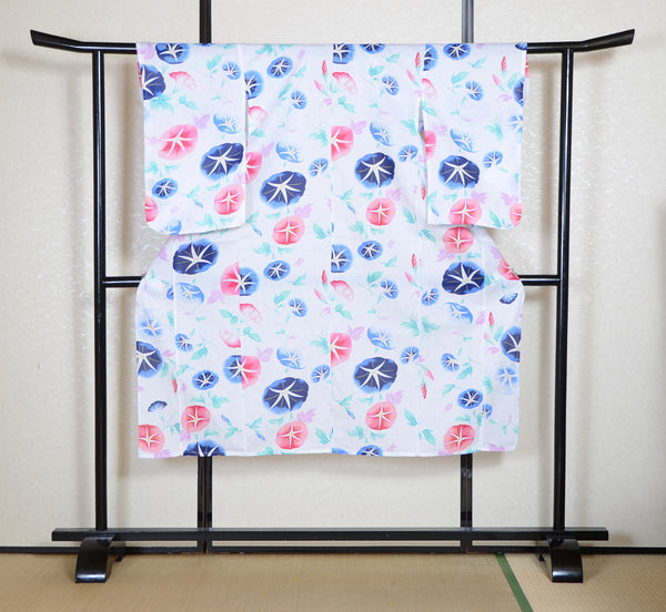 Girls yukata and obi belt set / GY #62 (9-10)