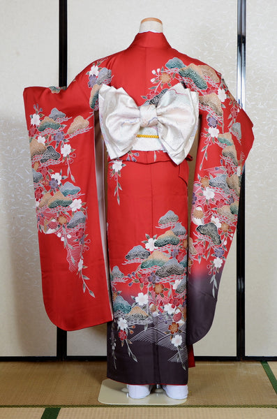 Long-sleeved kimono 6 items set / Furisode / FK#2-305