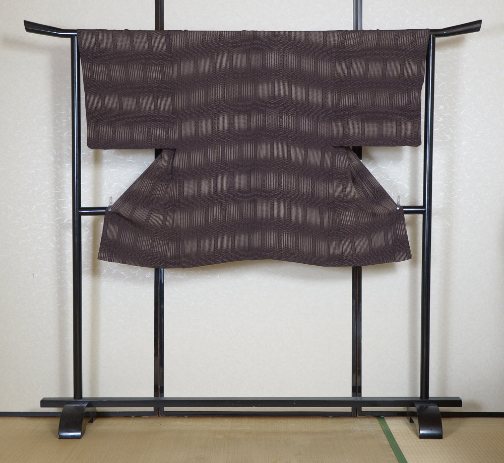 Men Jacket / M-Ha #1-707(One-of-a-Kind Men’s Haori with Kasuri-Inspired Pattern)