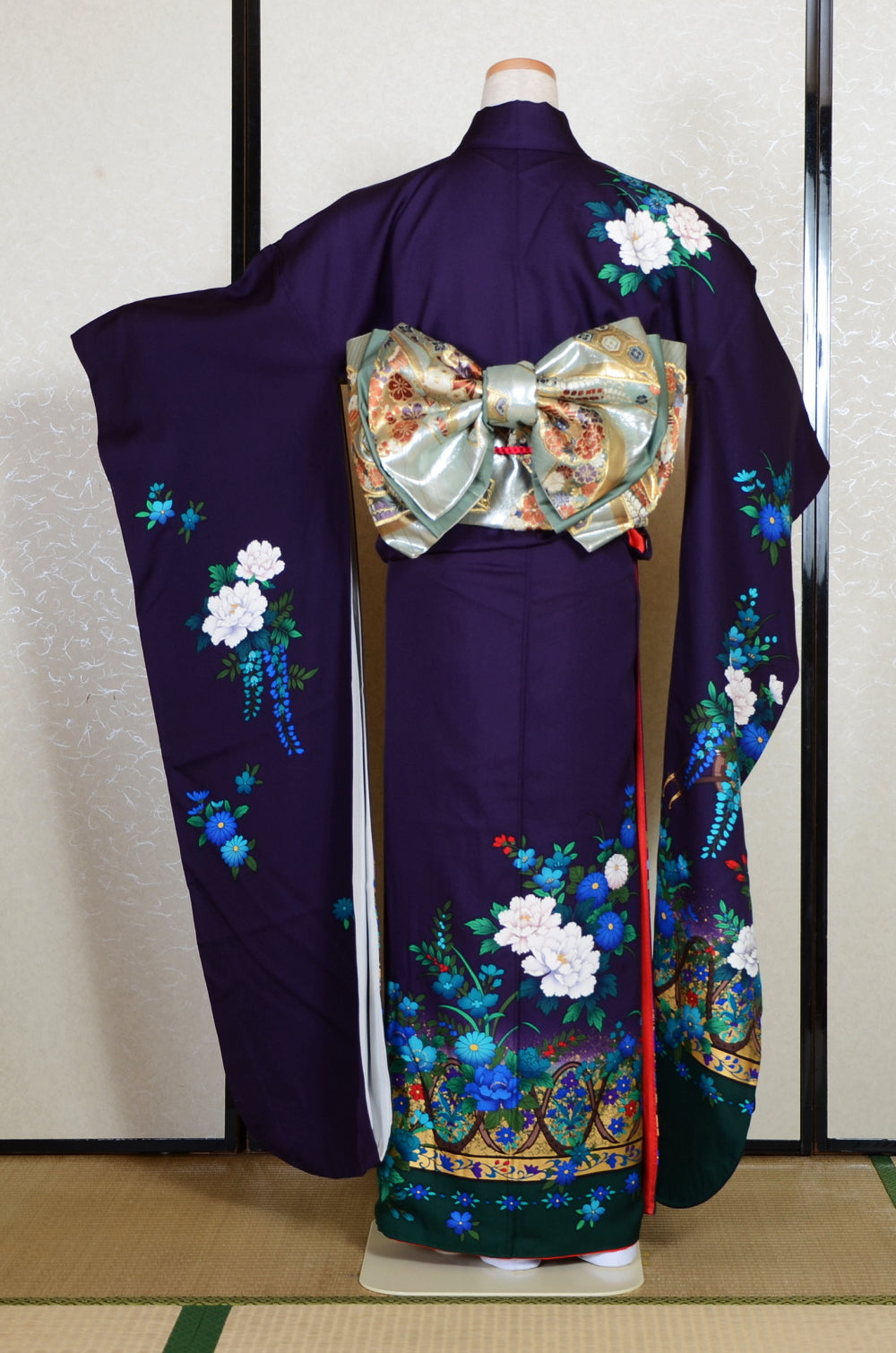 Long-sleeved kimono 6 items set / Furisode / FK#2-279