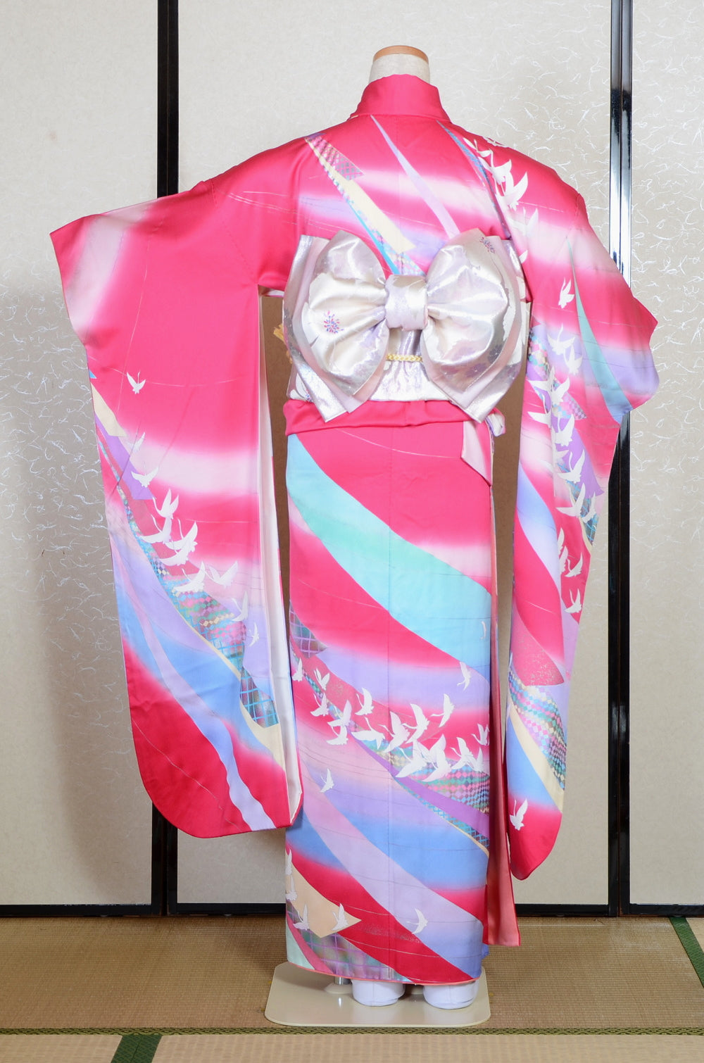 Long-sleeved kimono 6 items set / Furisode / FK#2-301