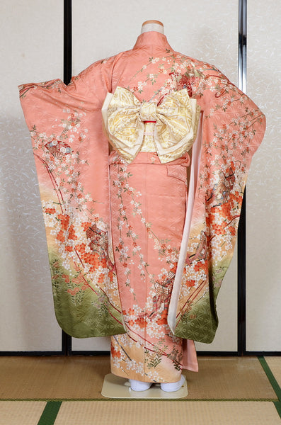 Long-sleeved kimono 6 items set / Furisode / FK#2-353