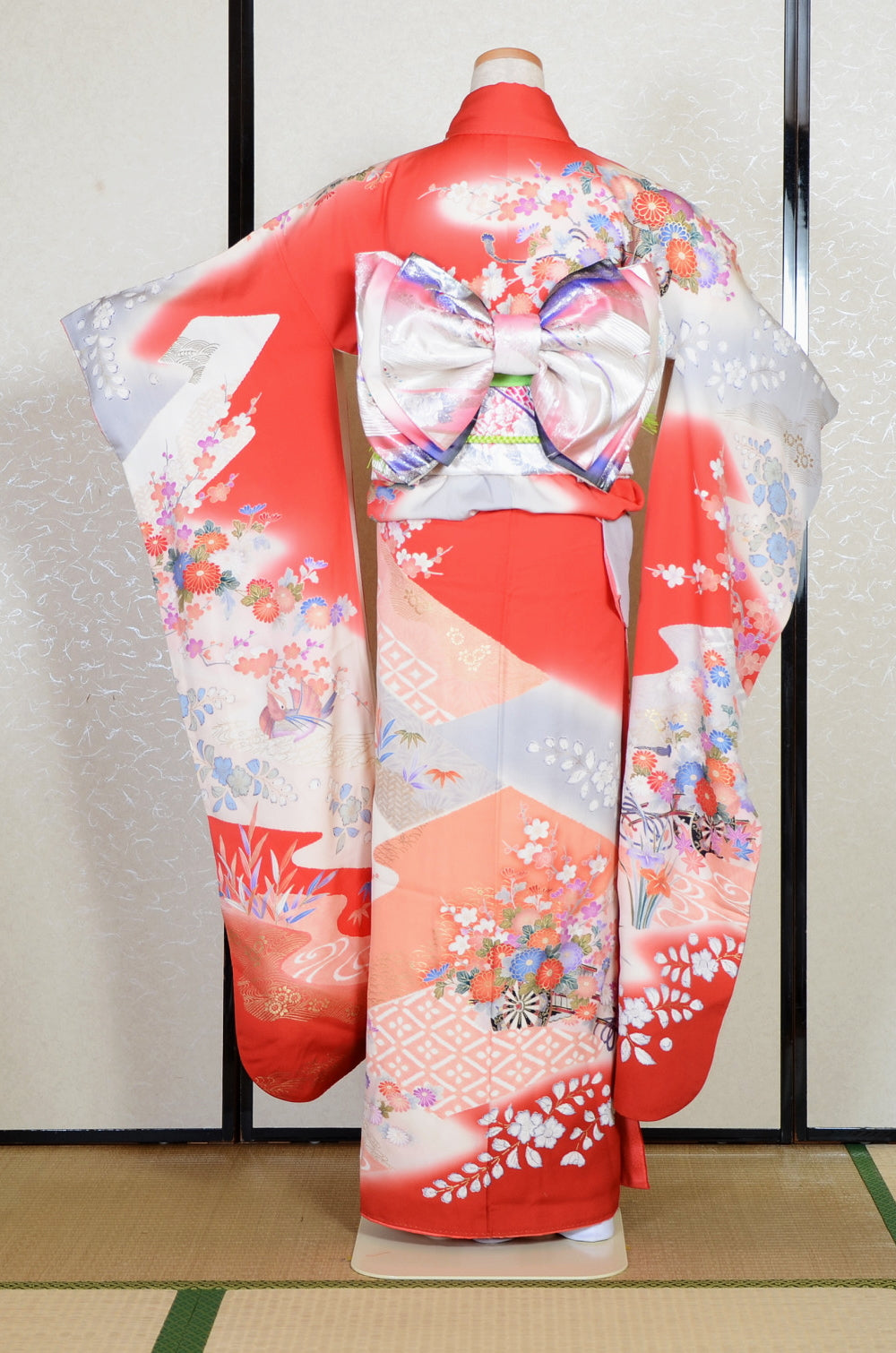 Long-sleeved kimono 6 items set / Furisode / FK#2-117