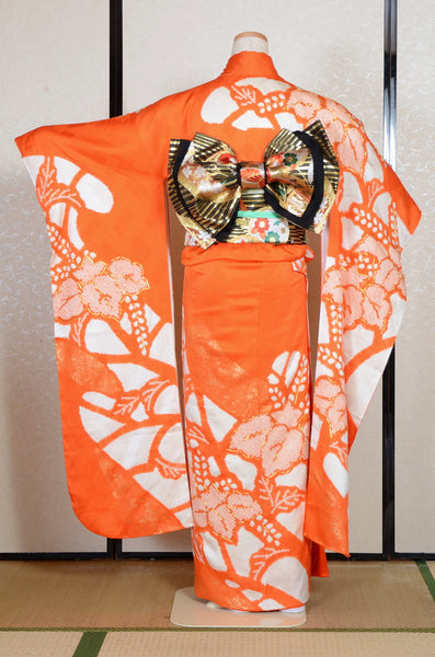 Long-sleeved kimono 6 items set / Furisode / FK#2-261