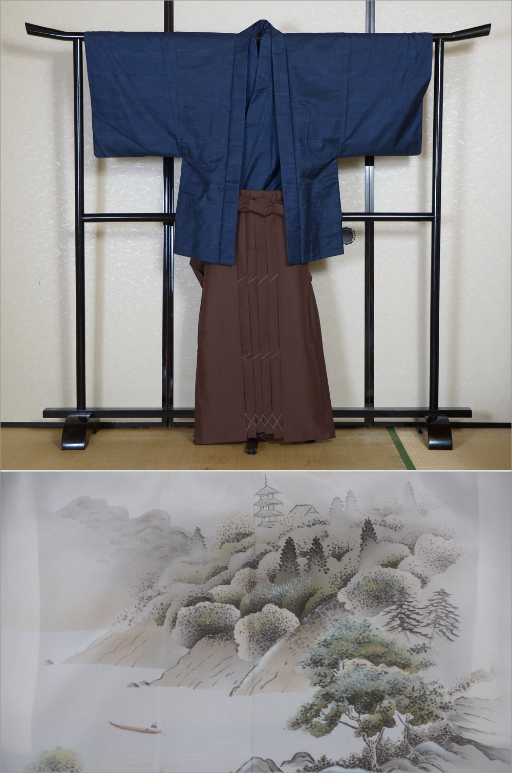 Jacket, kimono, hakama set / JKH #1-544