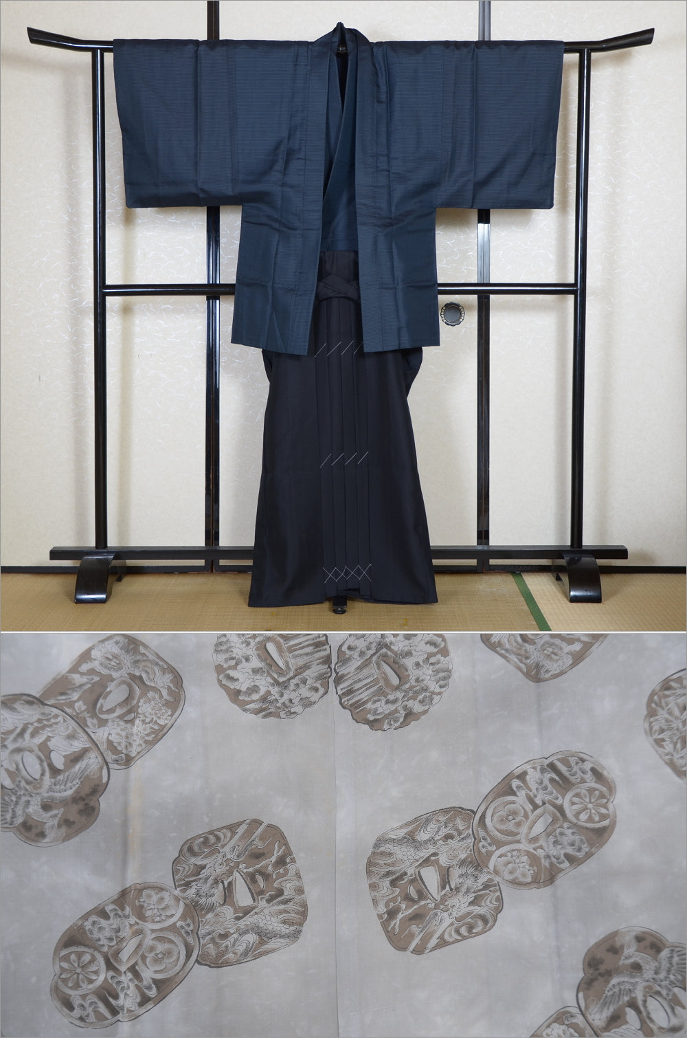 Jacket, kimono, hakama set / JKH #1-423