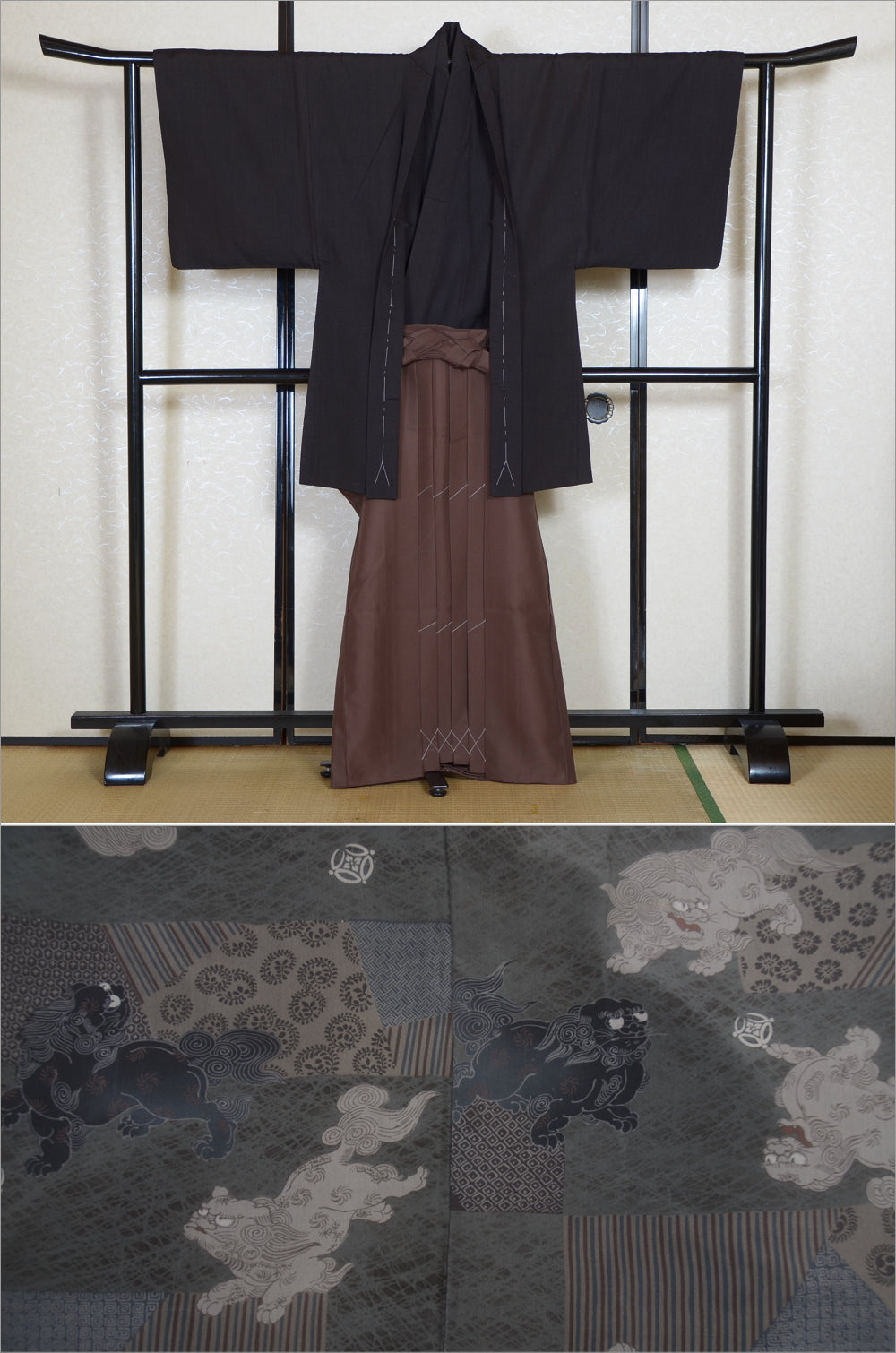 Jacket, kimono, hakama set / JKH #1-444