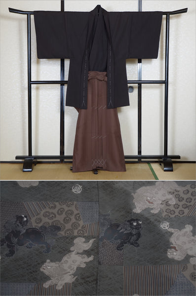 Jacket, kimono, hakama set / JKH #1-444