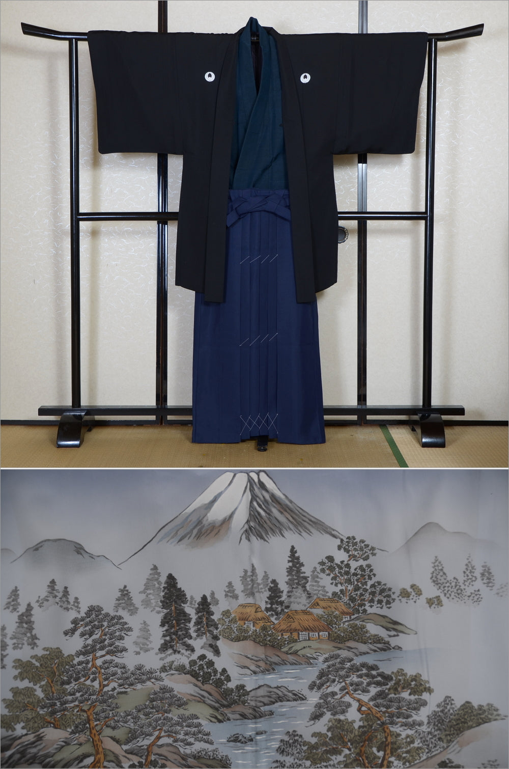Jacket, kimono, hakama set / JKH #1-540