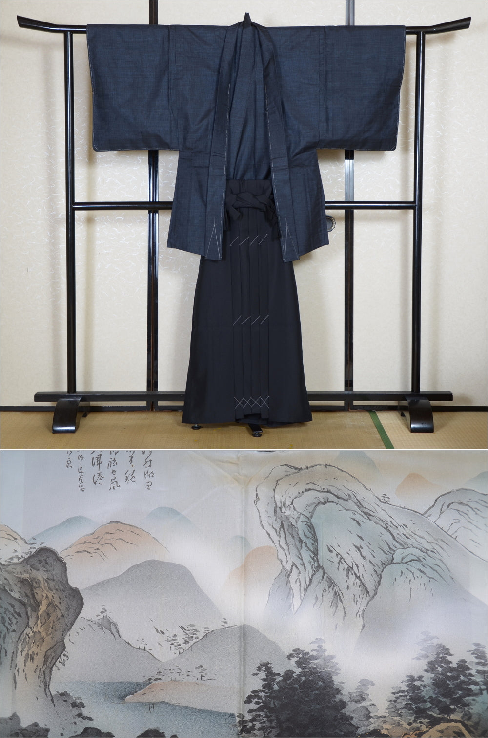 Jacket, kimono, hakama set / JKH #1-476