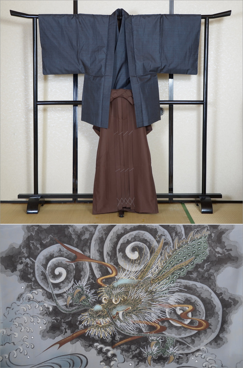 Jacket, kimono, hakama set / JKH #1-417