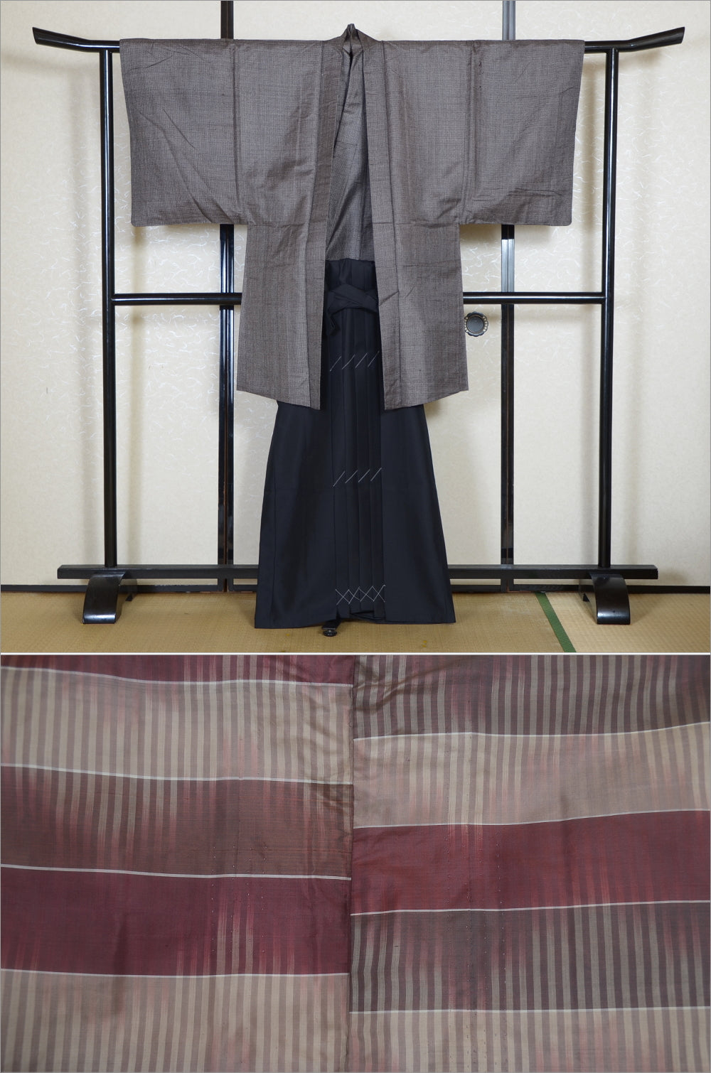 Jacket, kimono, hakama set / JKH #1-465