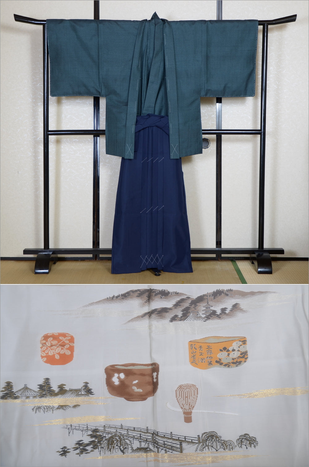 Jacket, kimono, hakama set / JKH #1-378
