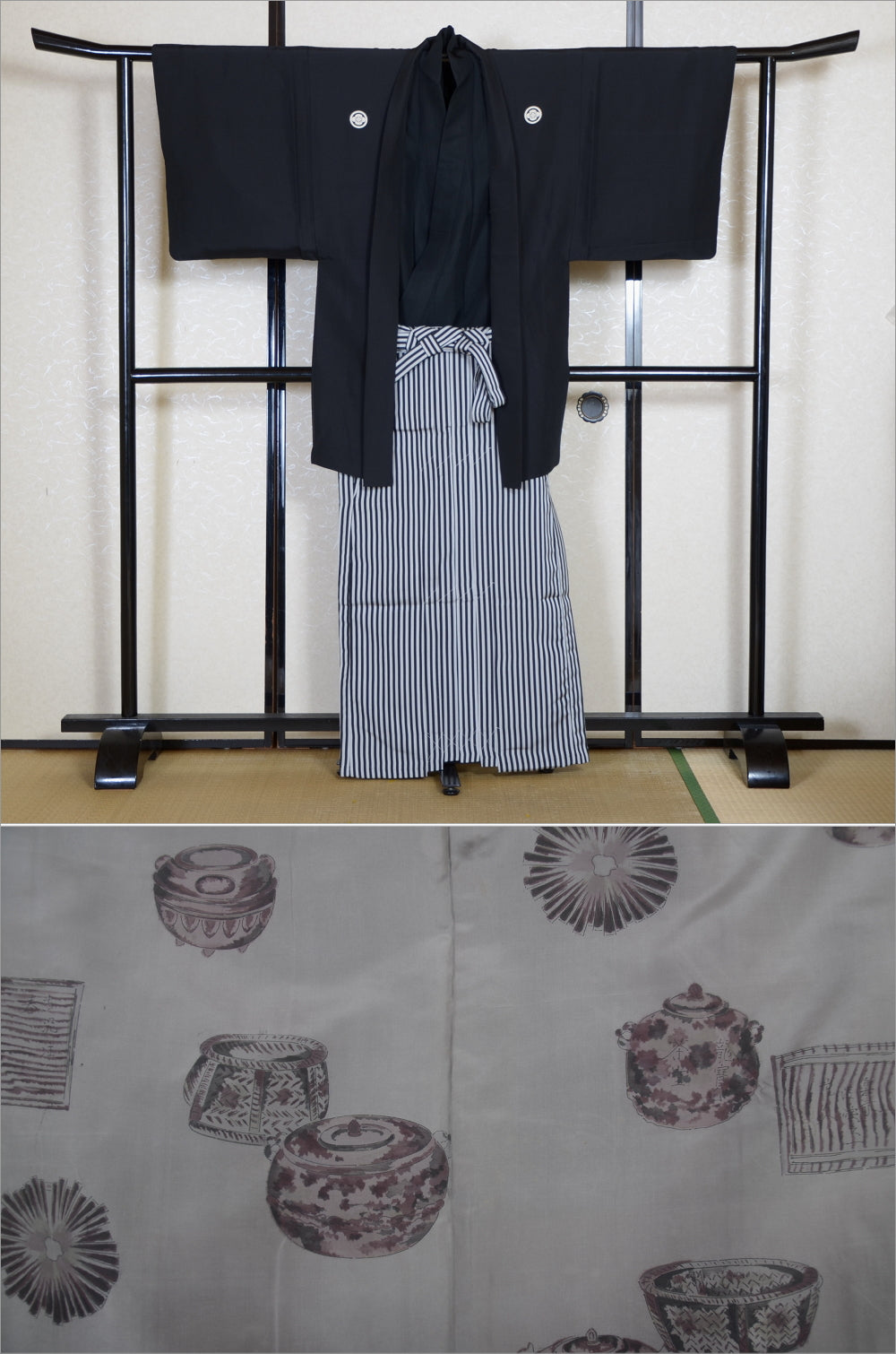 Jacket, kimono, hakama set / JKH #1-335