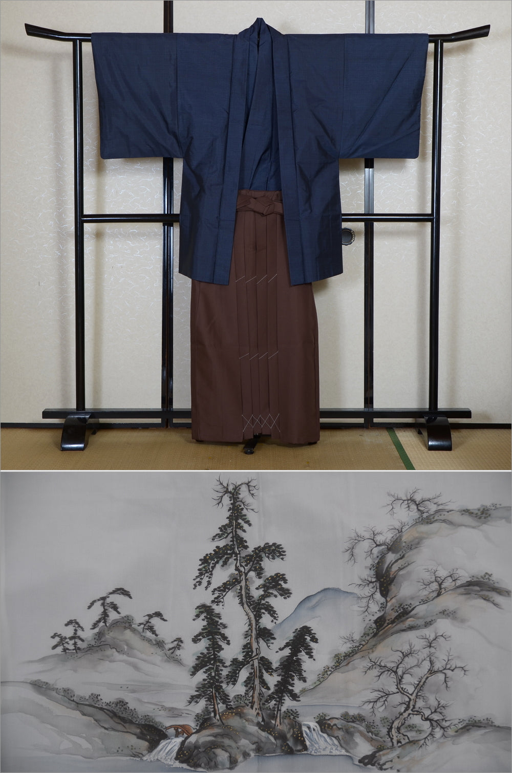 Jacket, kimono, hakama set / JKH #1-545