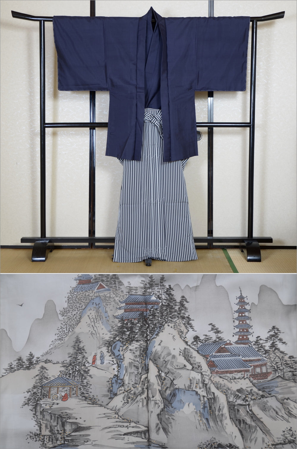 Jacket, kimono, hakama set / JKH #1-392