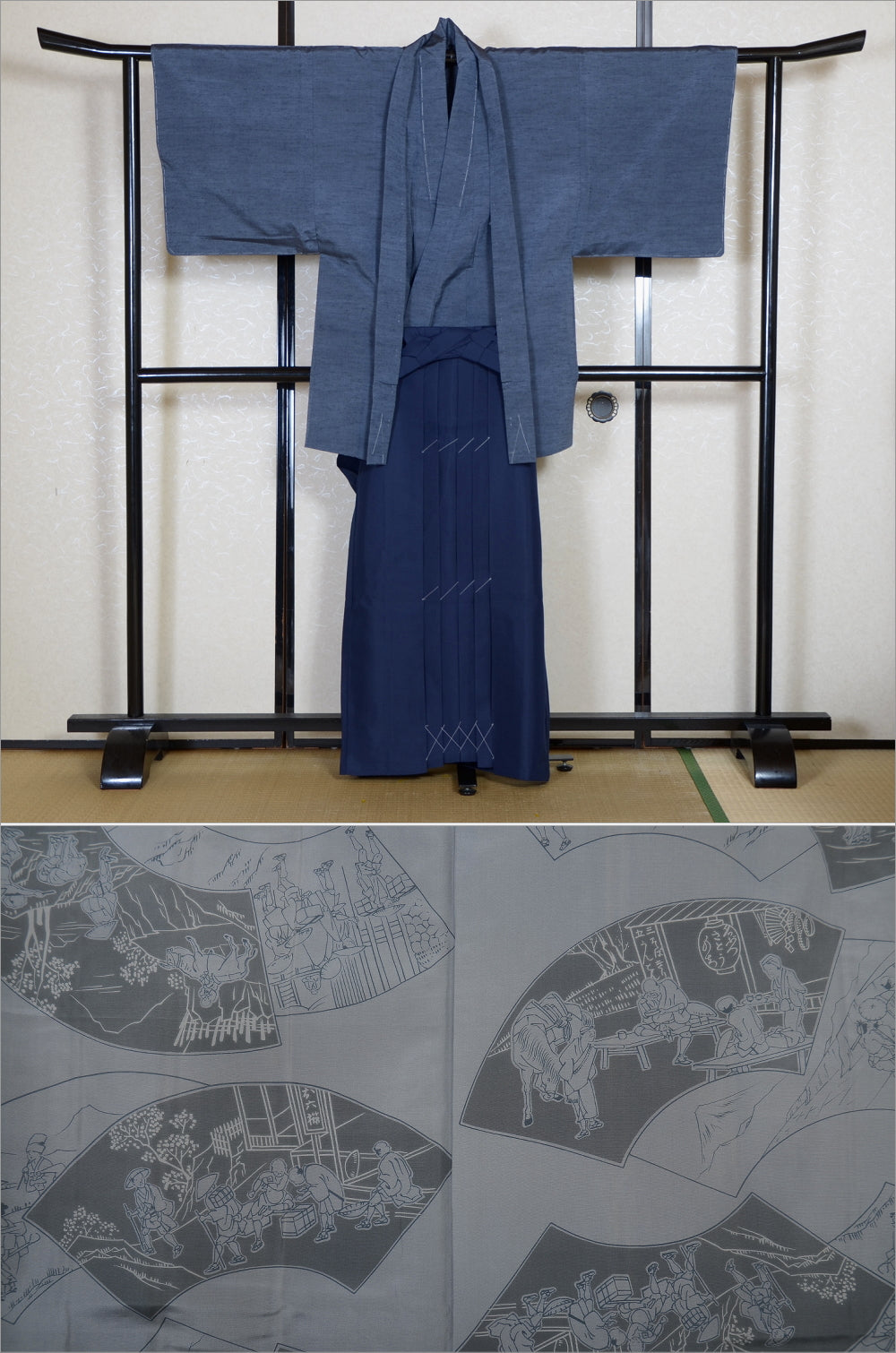 Jacket, kimono, hakama set / JKH #1-345
