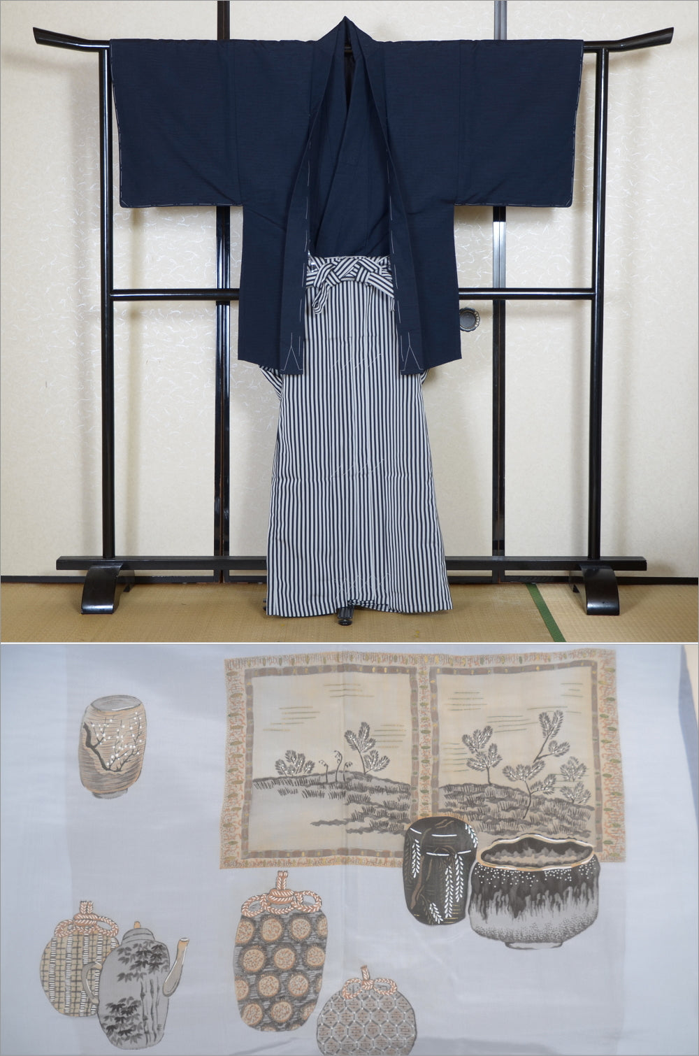 Jacket, kimono, hakama set / JKH #1-462