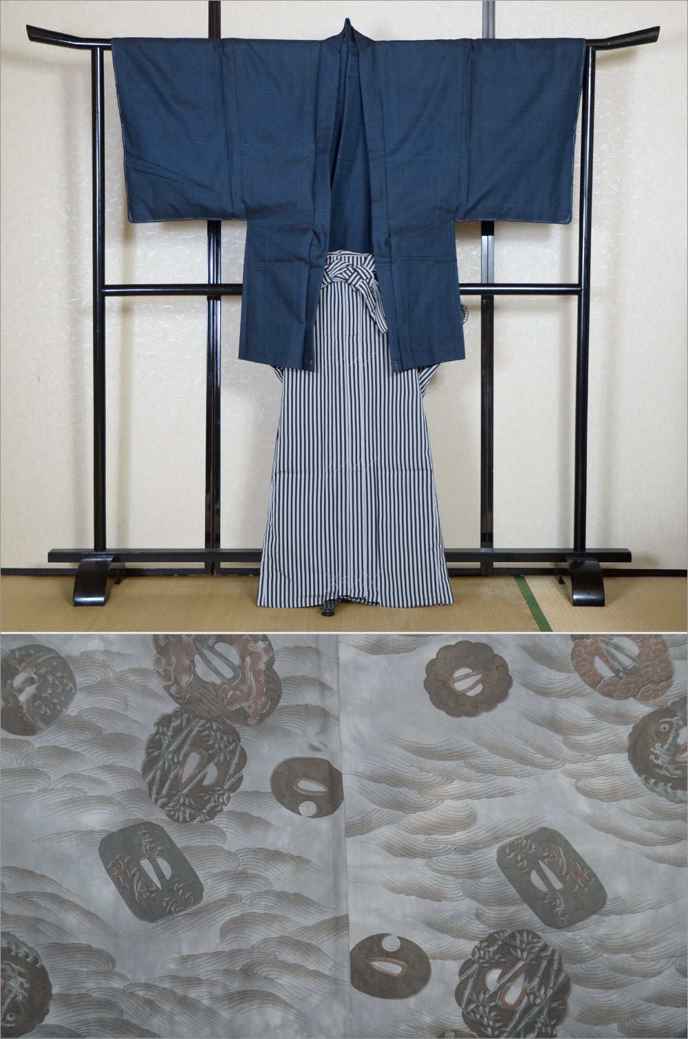 Jacket, kimono, hakama set / JKH #1-390