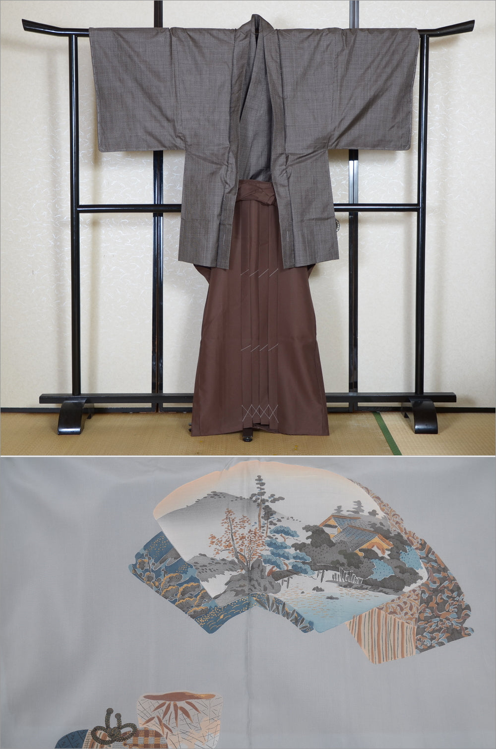 Jacket, kimono, hakama set / JKH #1-448