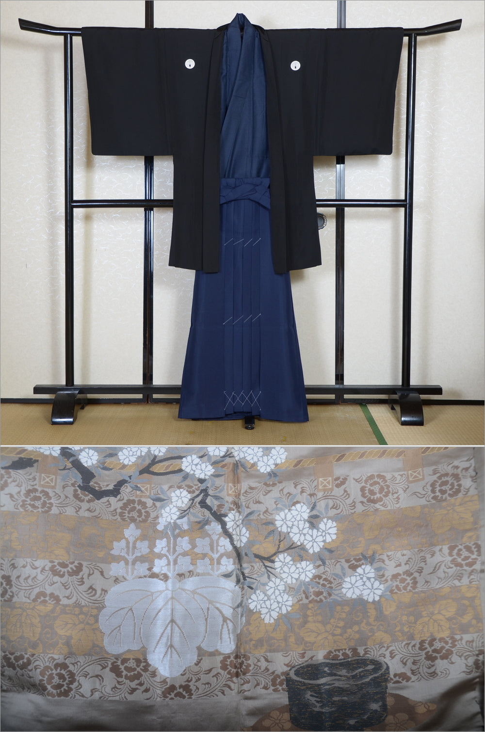 Jacket, kimono, hakama set / JKH #1-416