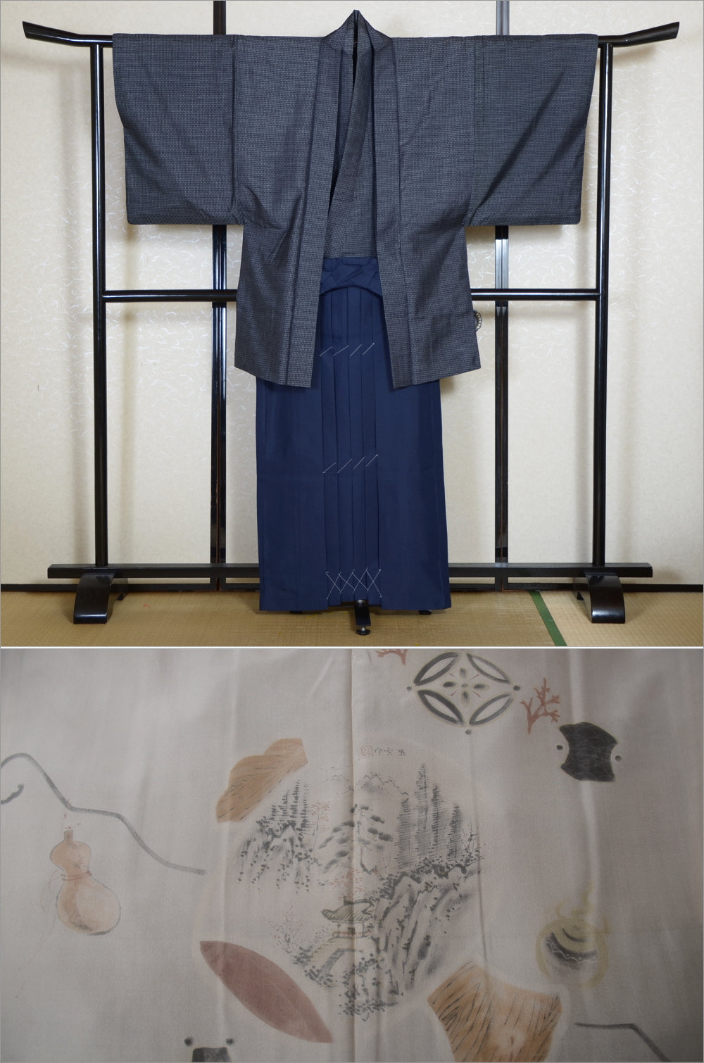 Jacket, kimono, hakama set / JKH #1-285
