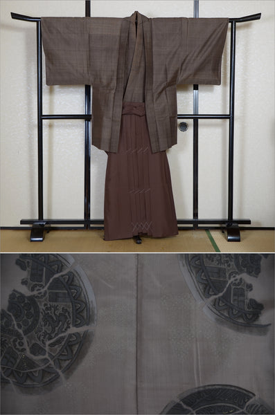 Jacket, kimono, hakama set / JKH #1-543