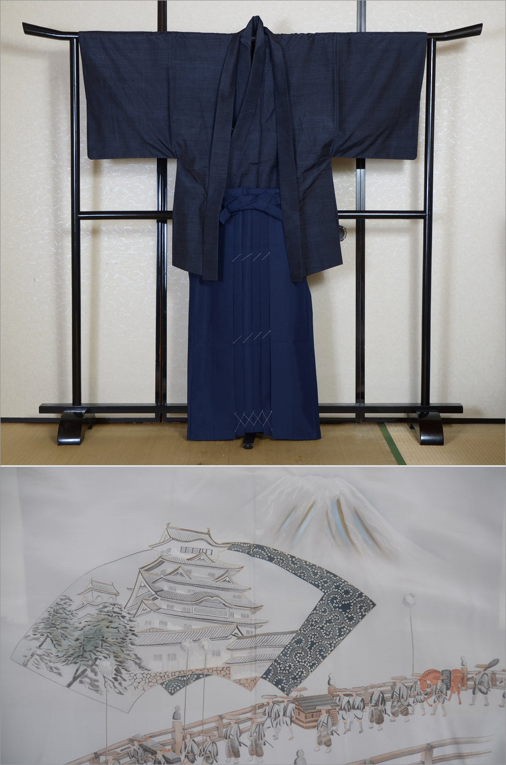 Jacket, kimono, hakama set / JKH #1-536