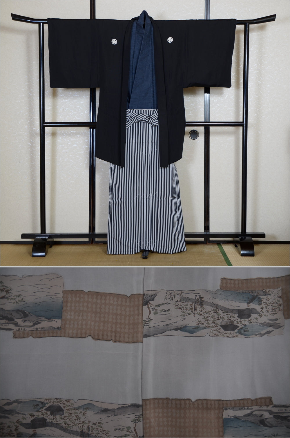 Jacket, kimono, hakama set / JKH #1-556