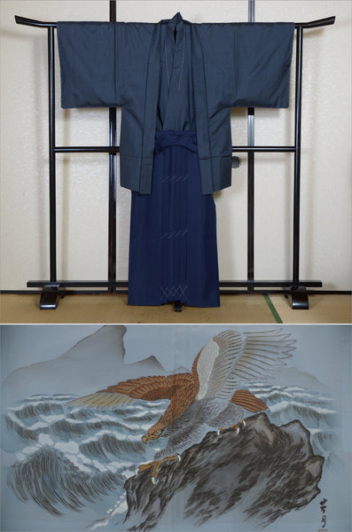 Jacket, kimono, hakama set / JKH #1-538