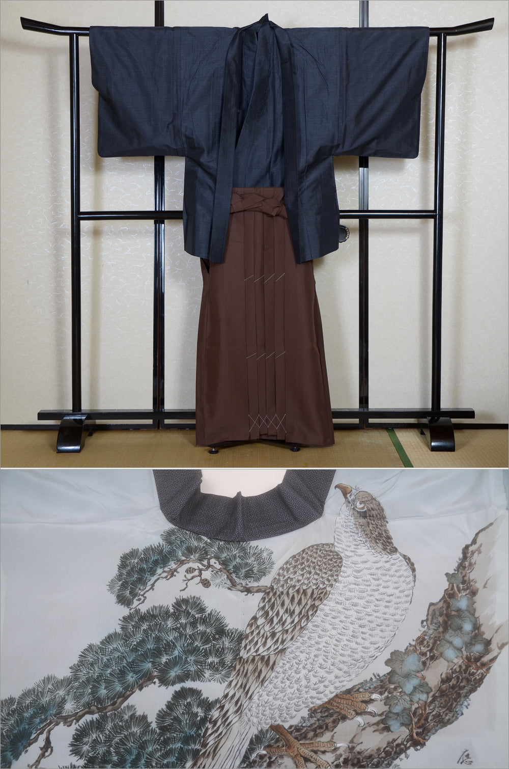 Jacket, kimono, hakama set / JKH #1-498