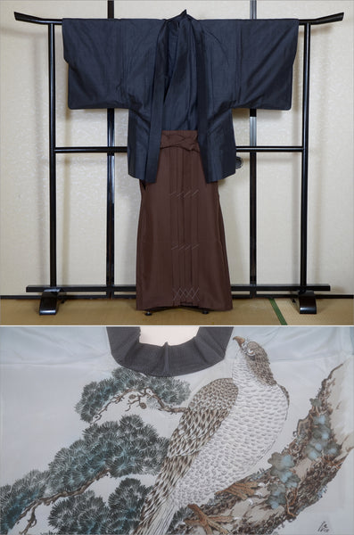 Jacket, kimono, hakama set / JKH #1-498