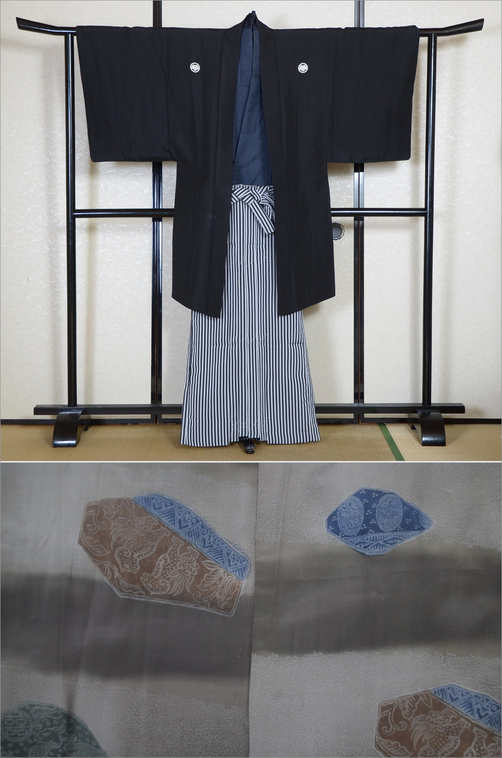 Jacket, kimono, hakama set / JKH #1-317