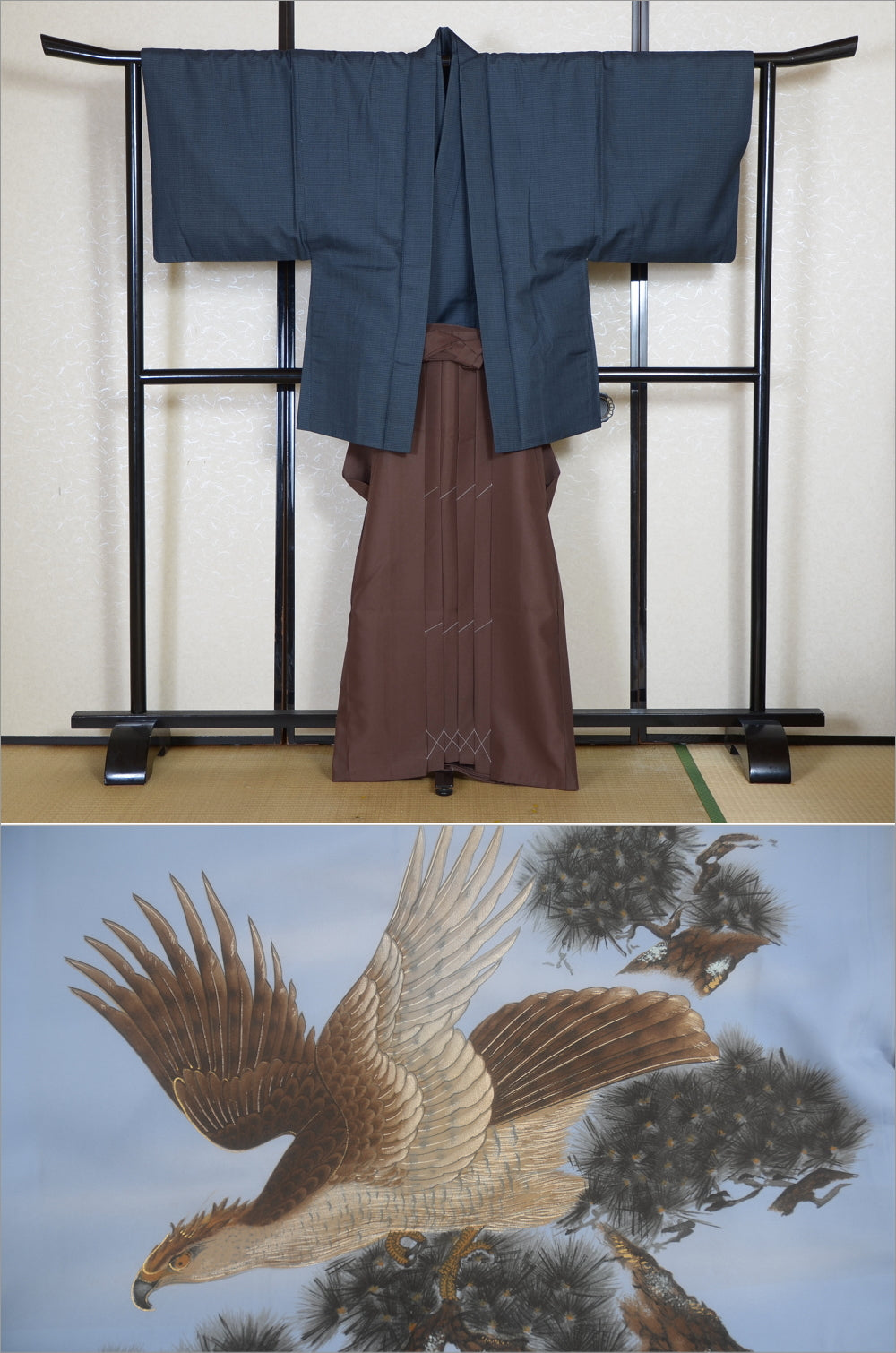 Jacket, kimono, hakama set / JKH #1-447
