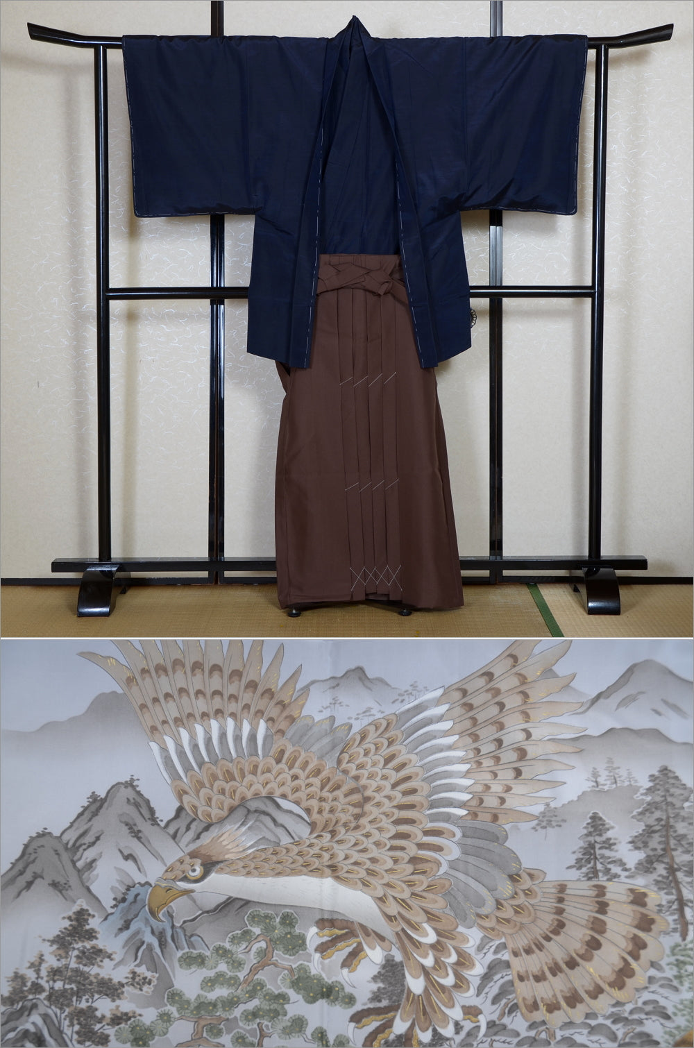 Jacket, kimono, hakama set / JKH #1-497