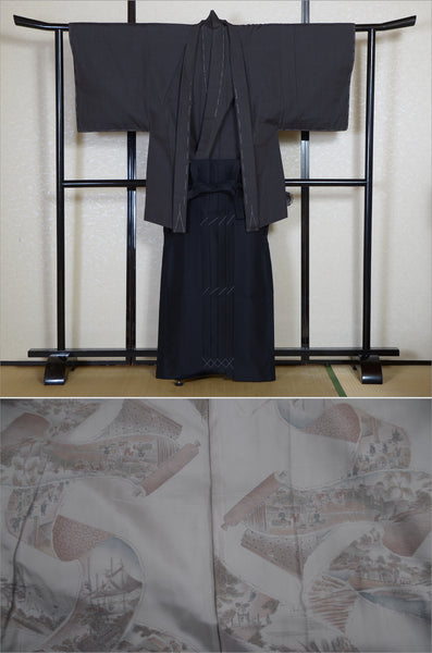 Jacket, kimono, hakama set / JKH #1-508