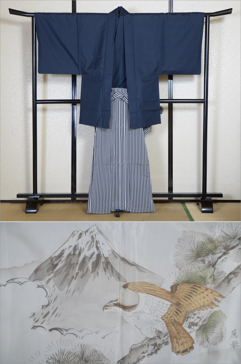 Jacket, kimono, hakama set / JKH #1-518