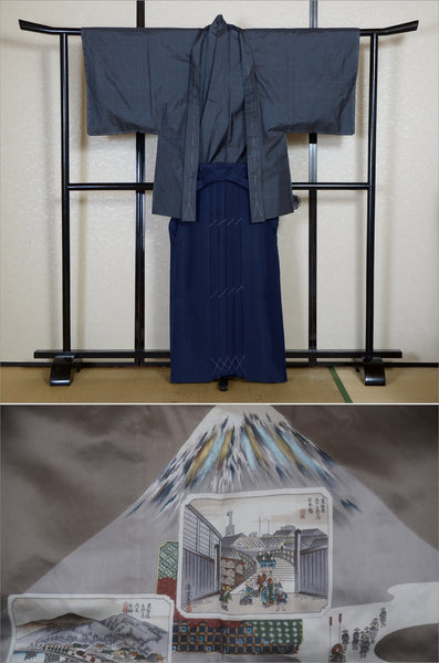 Jacket, kimono, hakama set / JKH #1-533
