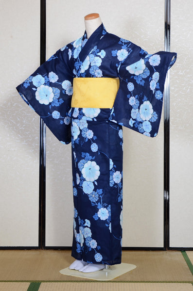 Japanese yukata kimono / H #535