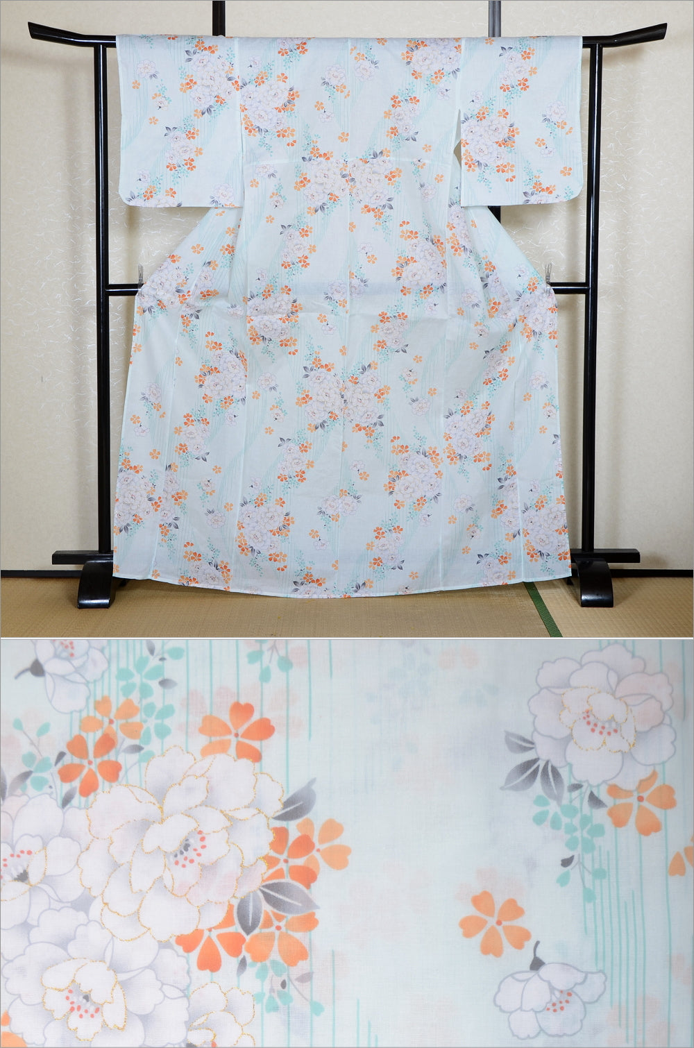Japanese yukata kimono / H #540
