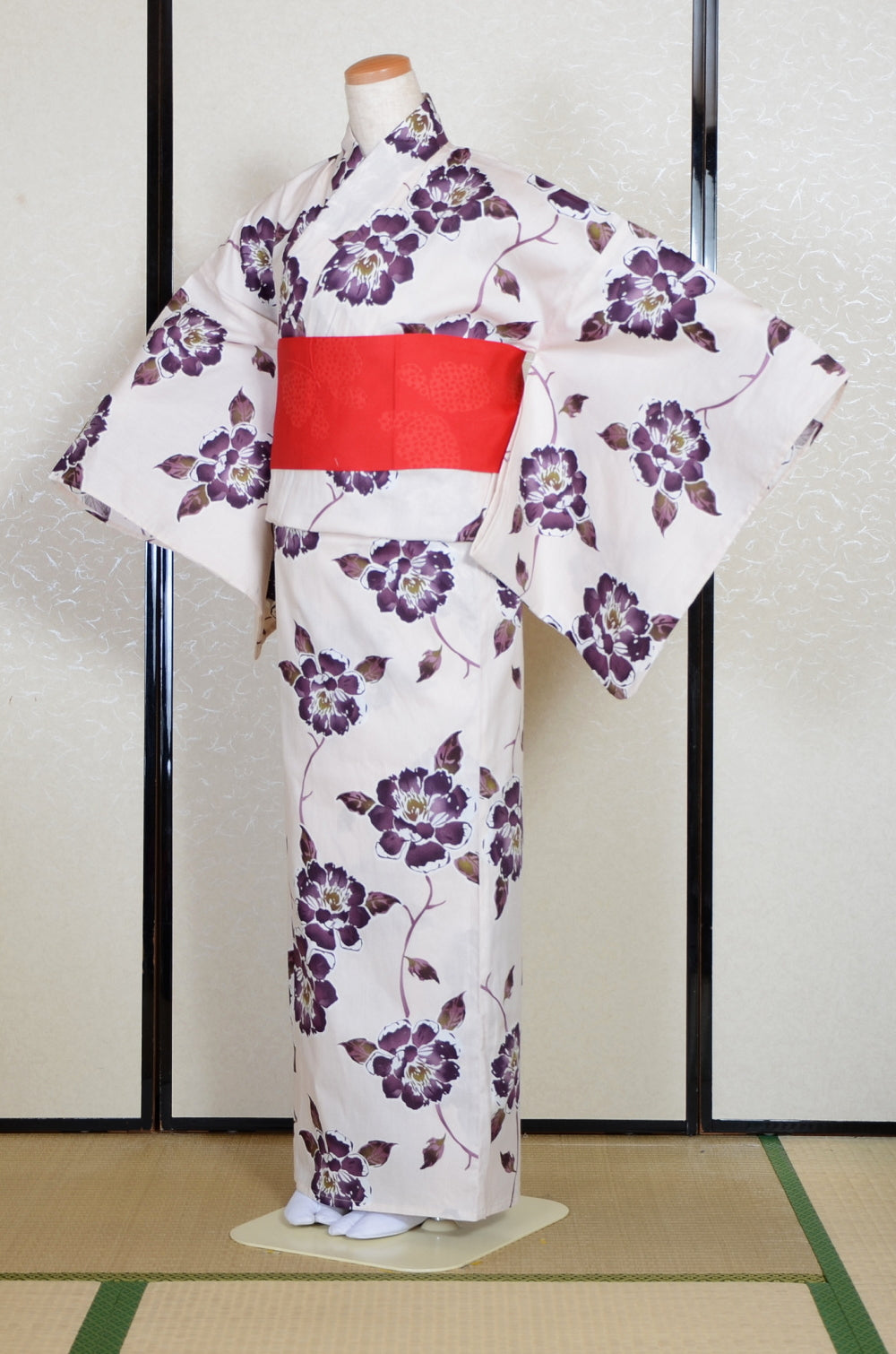 Japanese yukata kimono/ Plus size / P #385 /4L