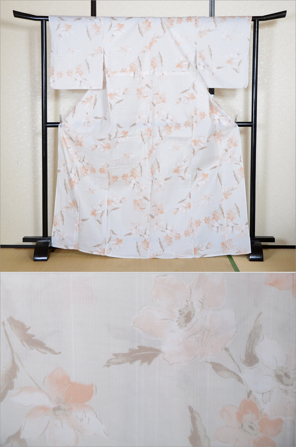 Japanese yukata kimono / H #566