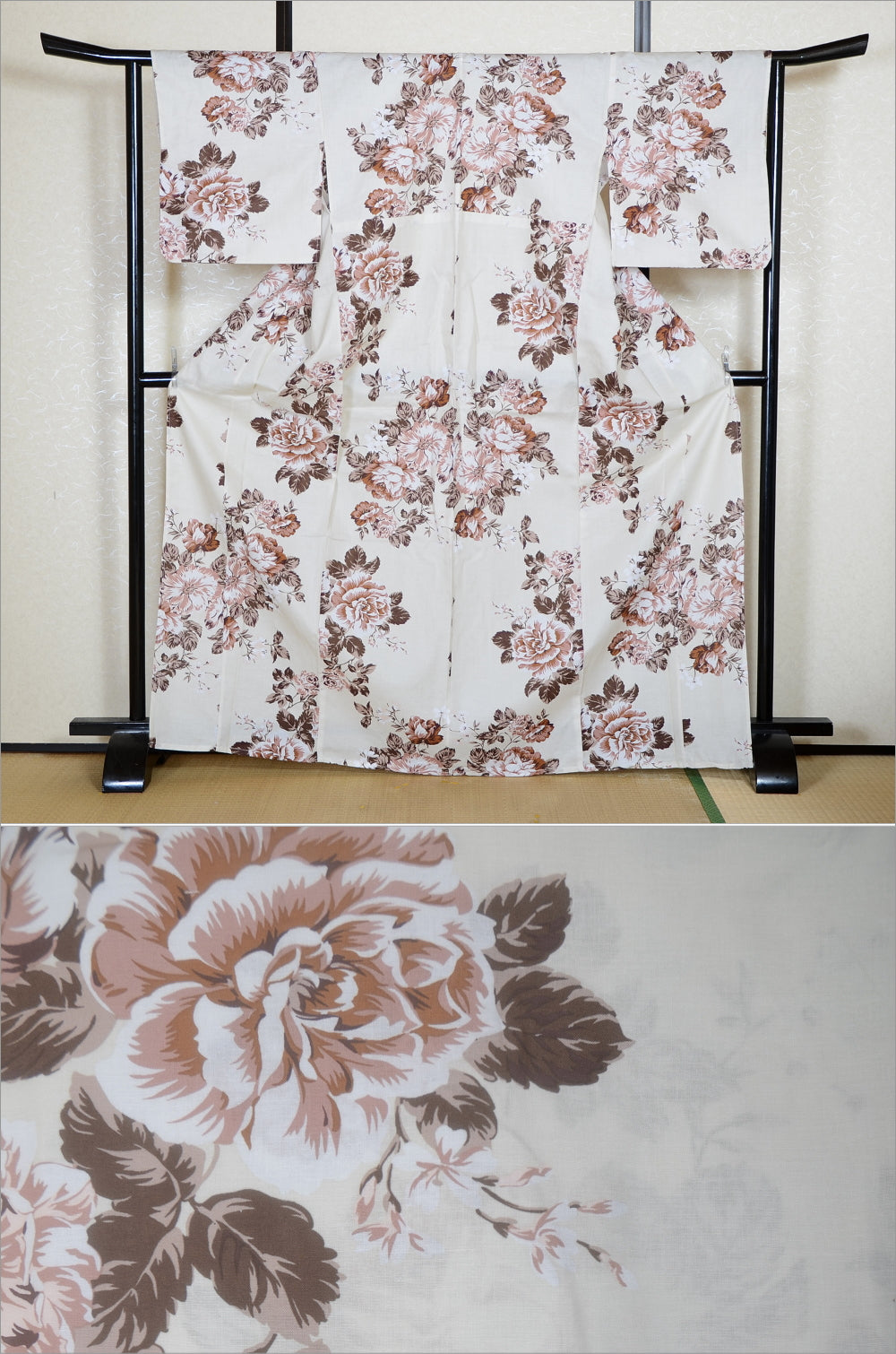 Japanese yukata kimono / H #557