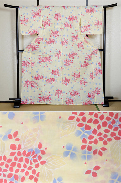 Japanese yukata kimono / H #456