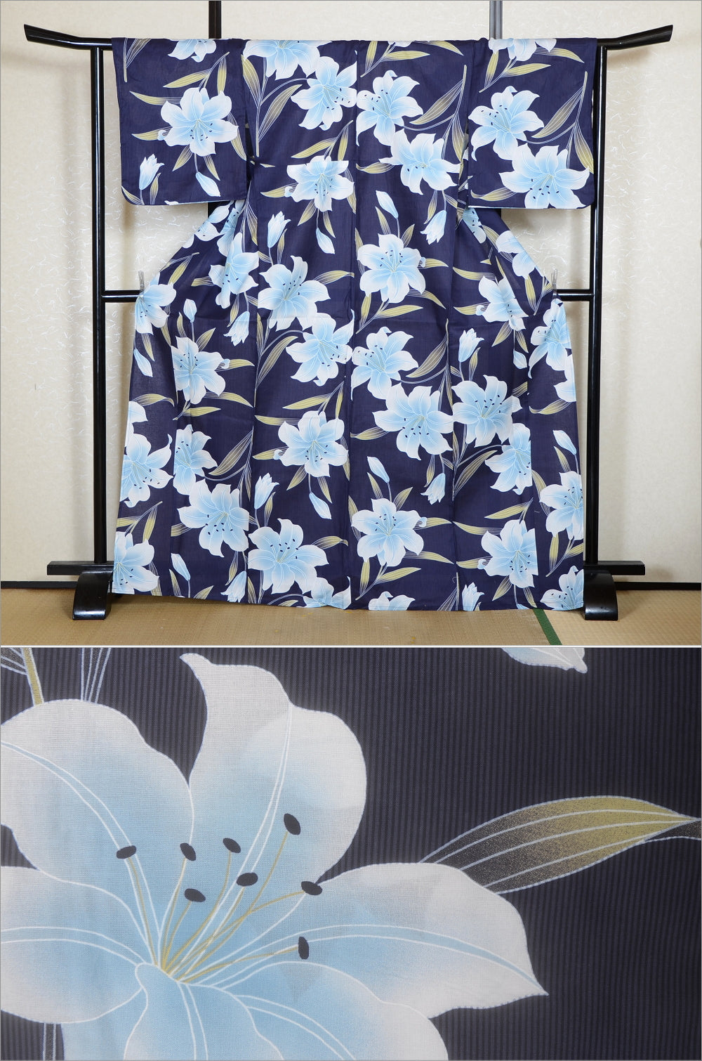 Japanese yukata kimono / H #558